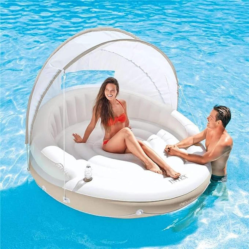 Inflatable Canopy Island Float Lounge