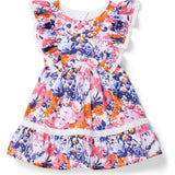 Floral Lace Trim Dress