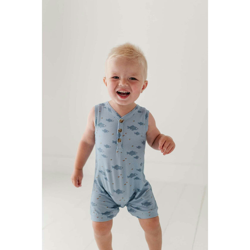 Boy's Sleeveless Romper