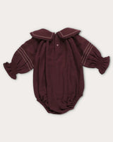 Gladys Baby Bubble Romper - Plum