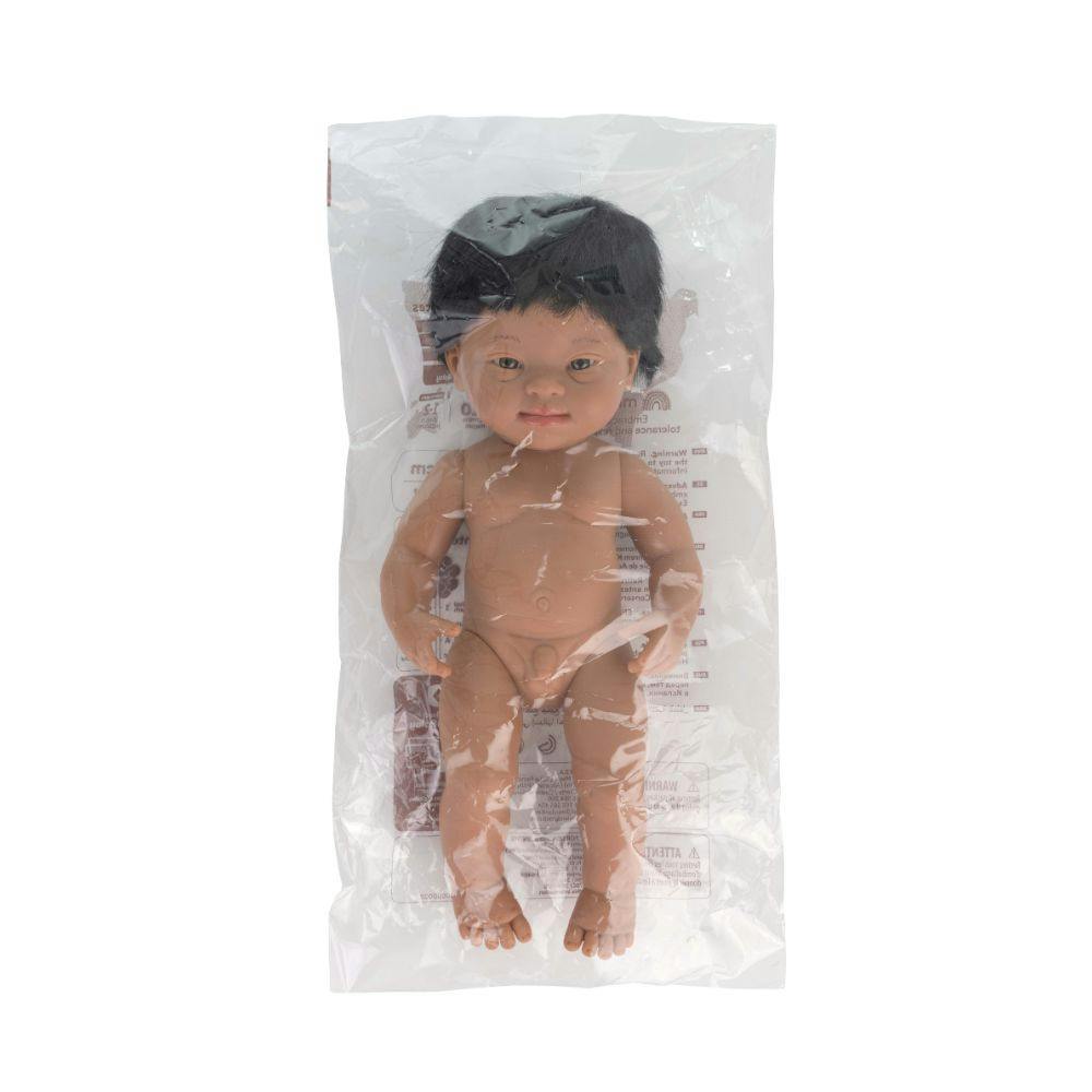 Hispanic Baby Boy Doll with Down Syndrome - 15''