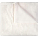 Ribbed Knit Blanket Ecru