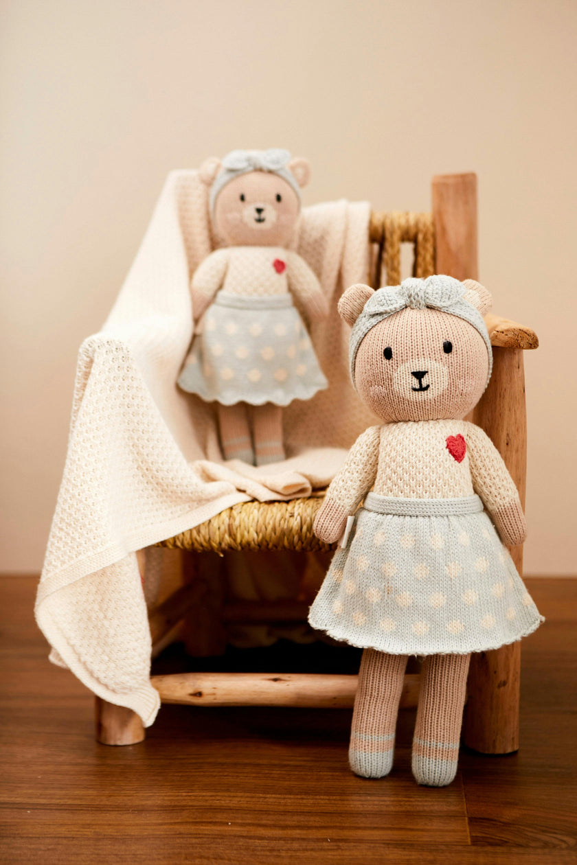 Emma the bear 11" light blue