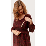Leila Dress, Burgundy