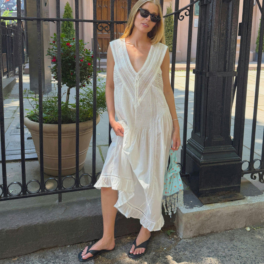 The Lorelai Nightgown - Ivory Washed Voile