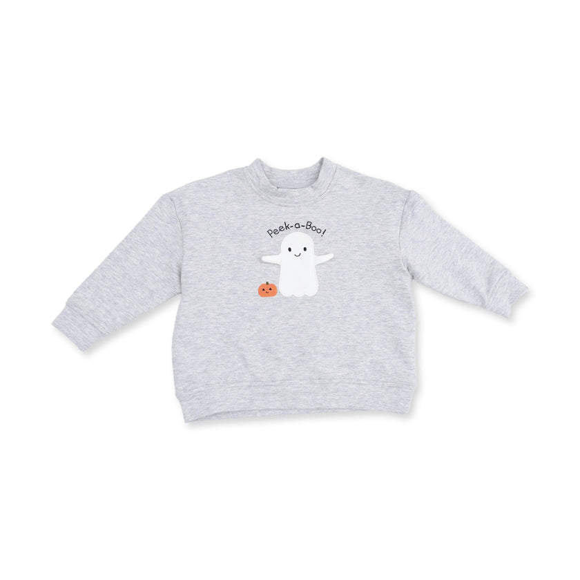 Ghosts - Gray Drop Sleeve Sweatshirt