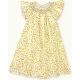 Dress Stella Hand-Smocked In Liberty Inky Fields, Florals