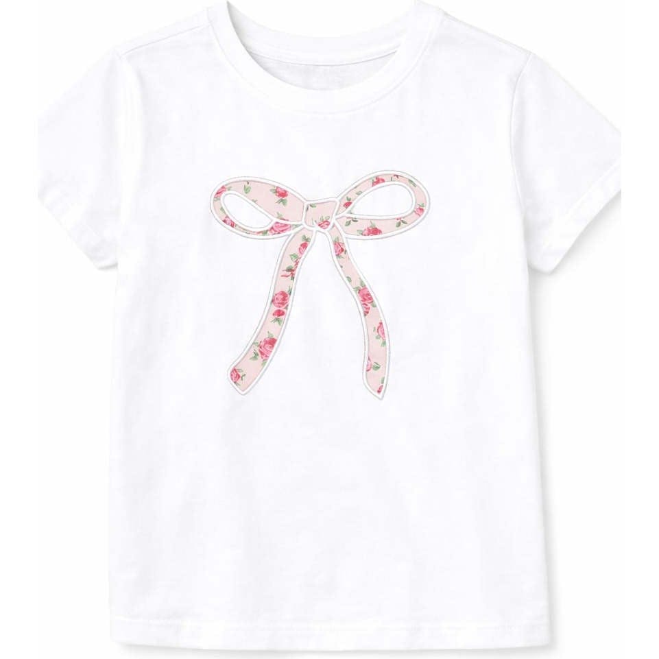 Bow T-Shirt in Petite Rose