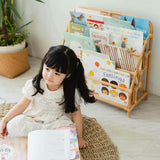 Handcrafted - Elena Kids Montessori Bookshelf (Natural) - Rattan Wicker