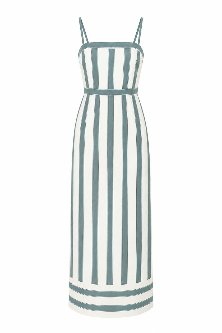 Penelope Heirloom Stripe Midi Dress