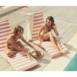 The Lounger Chair: Tierra Clay Stripe