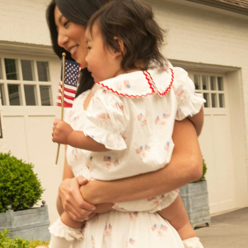 Baby Maisy Romper in Star Spangled