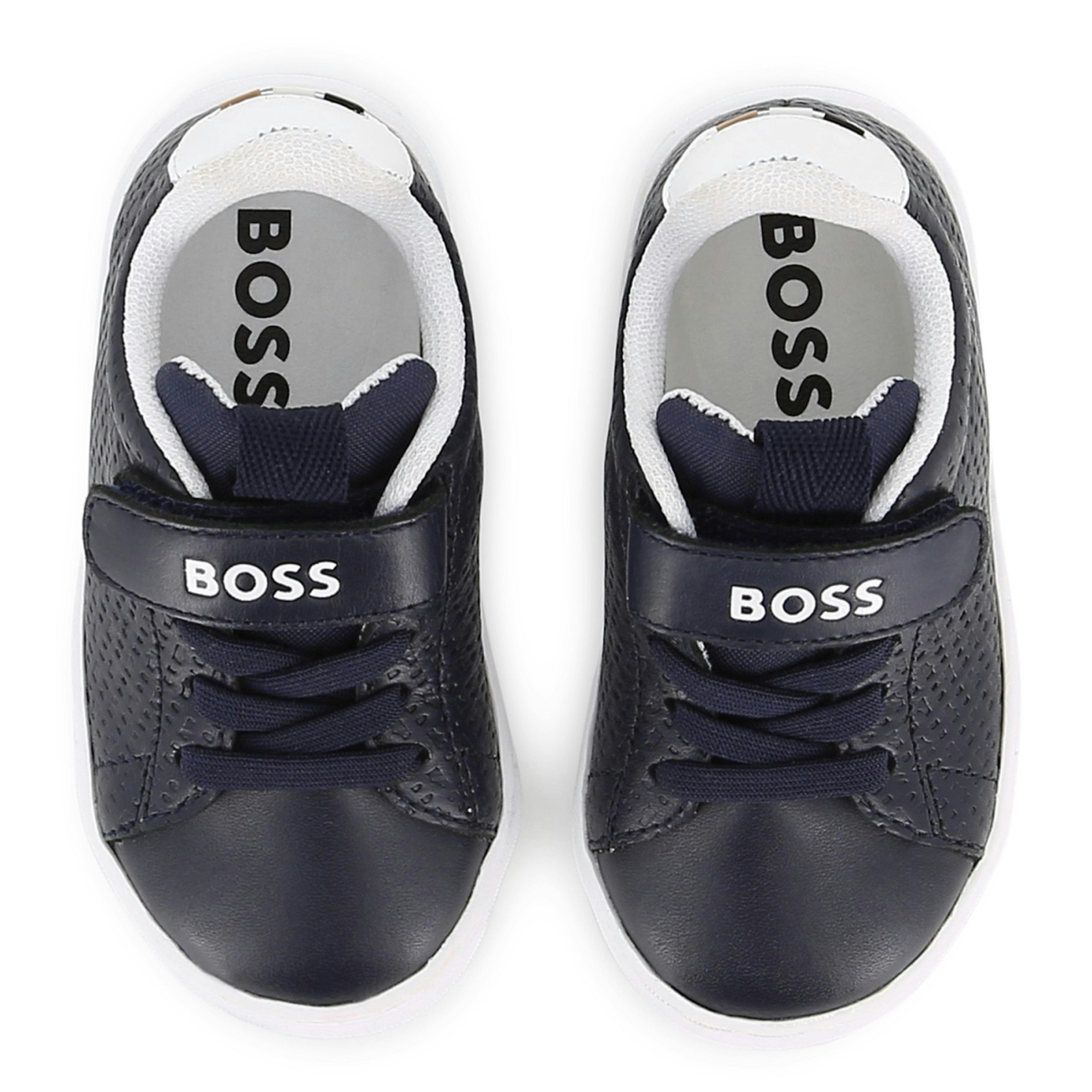 Navy Velcro Strap Sneaker