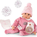 Cookie 19" Soft Baby Doll in Pink with Blue Sleeping Eyes and Accessories