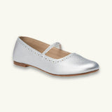 Sasha Ballerina Flat Silver