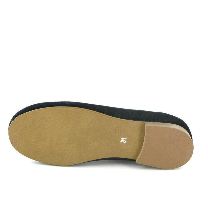 Suede Ballerinas, Dark Blue