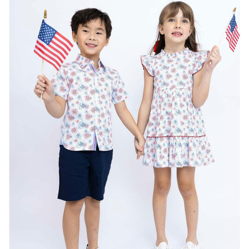 Fireworks Ruffle Dress