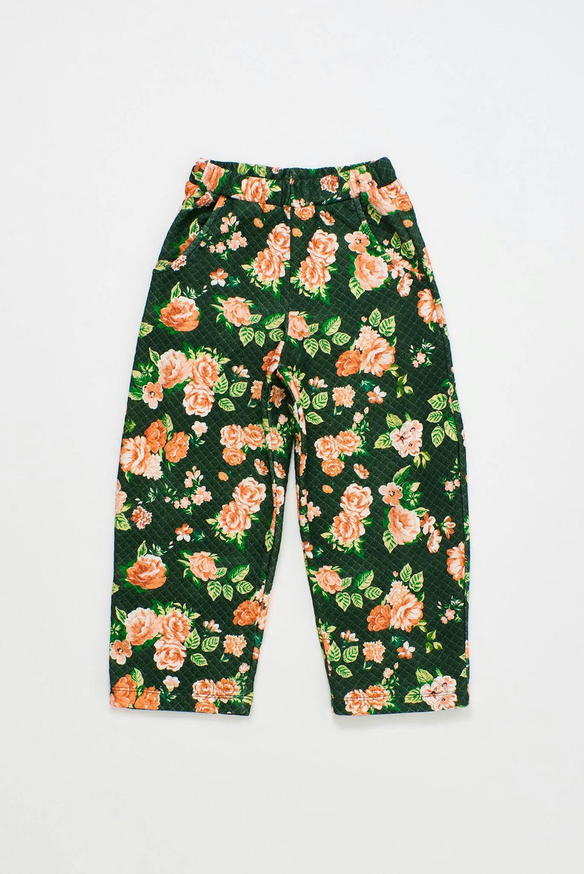 CRETONA QUILTED PANTS GREEN
