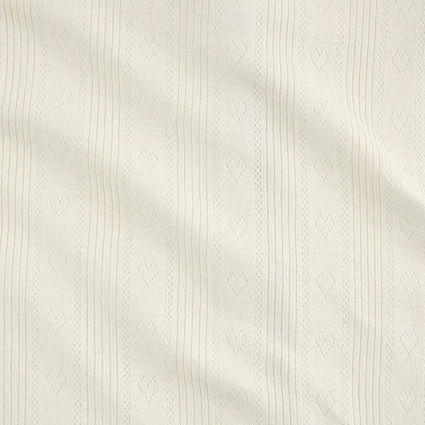 Ivory Hattie Pointelle Picot Cardigan