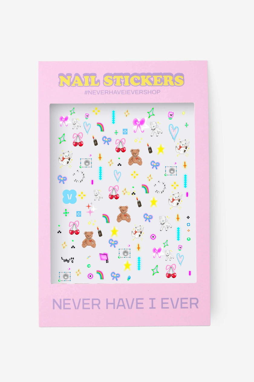 Just Being Cute Nail Stickers By Vyolet Jin