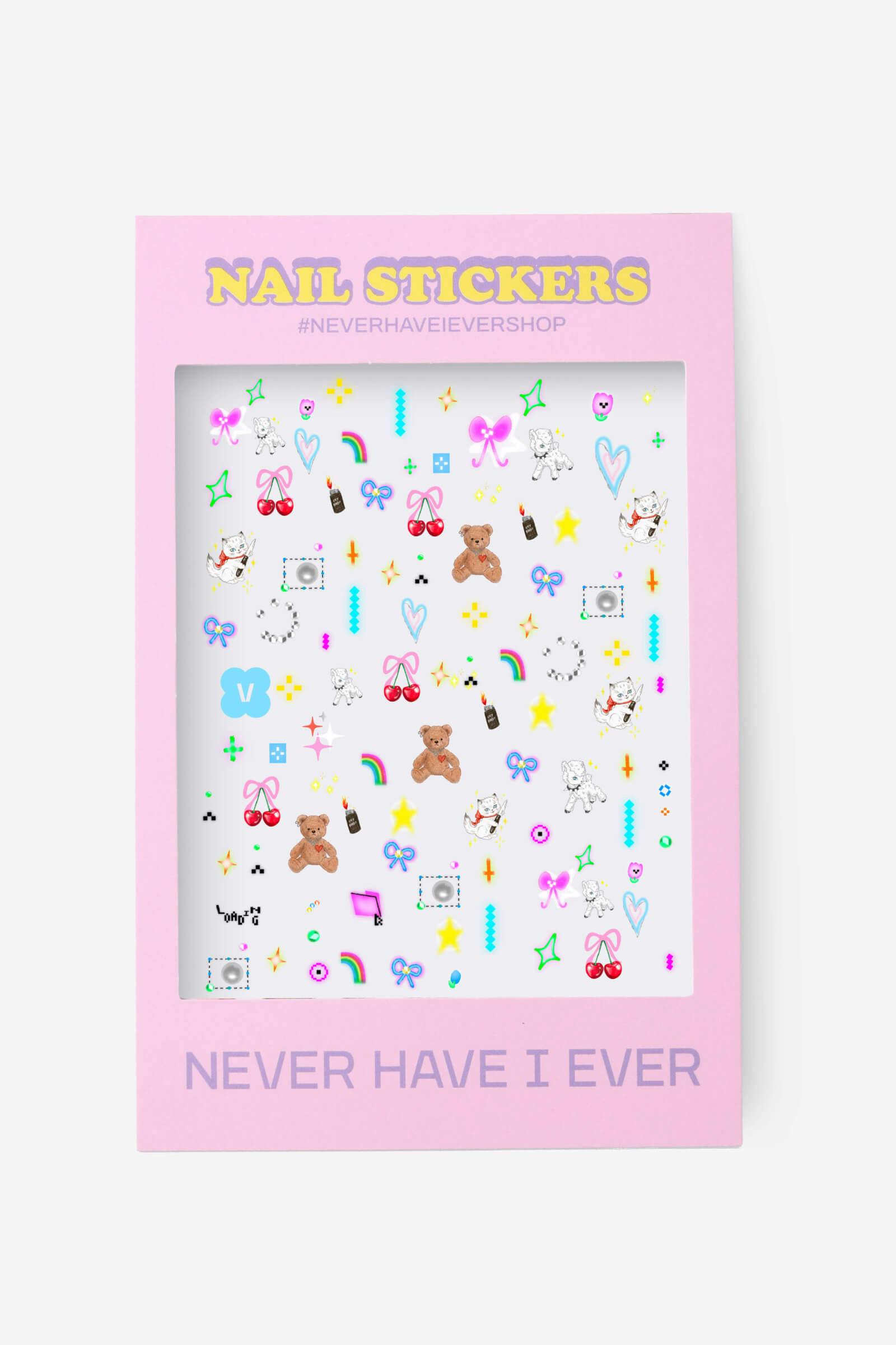 Just Being Cute Nail Stickers By Vyolet Jin