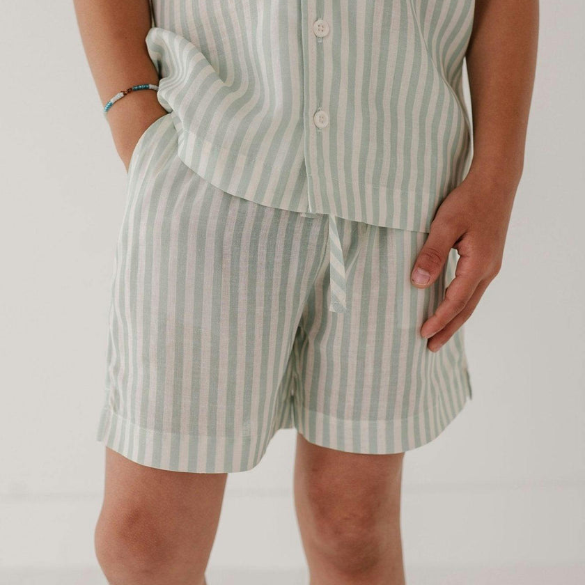 Boy's Drawstring Linen Shorts