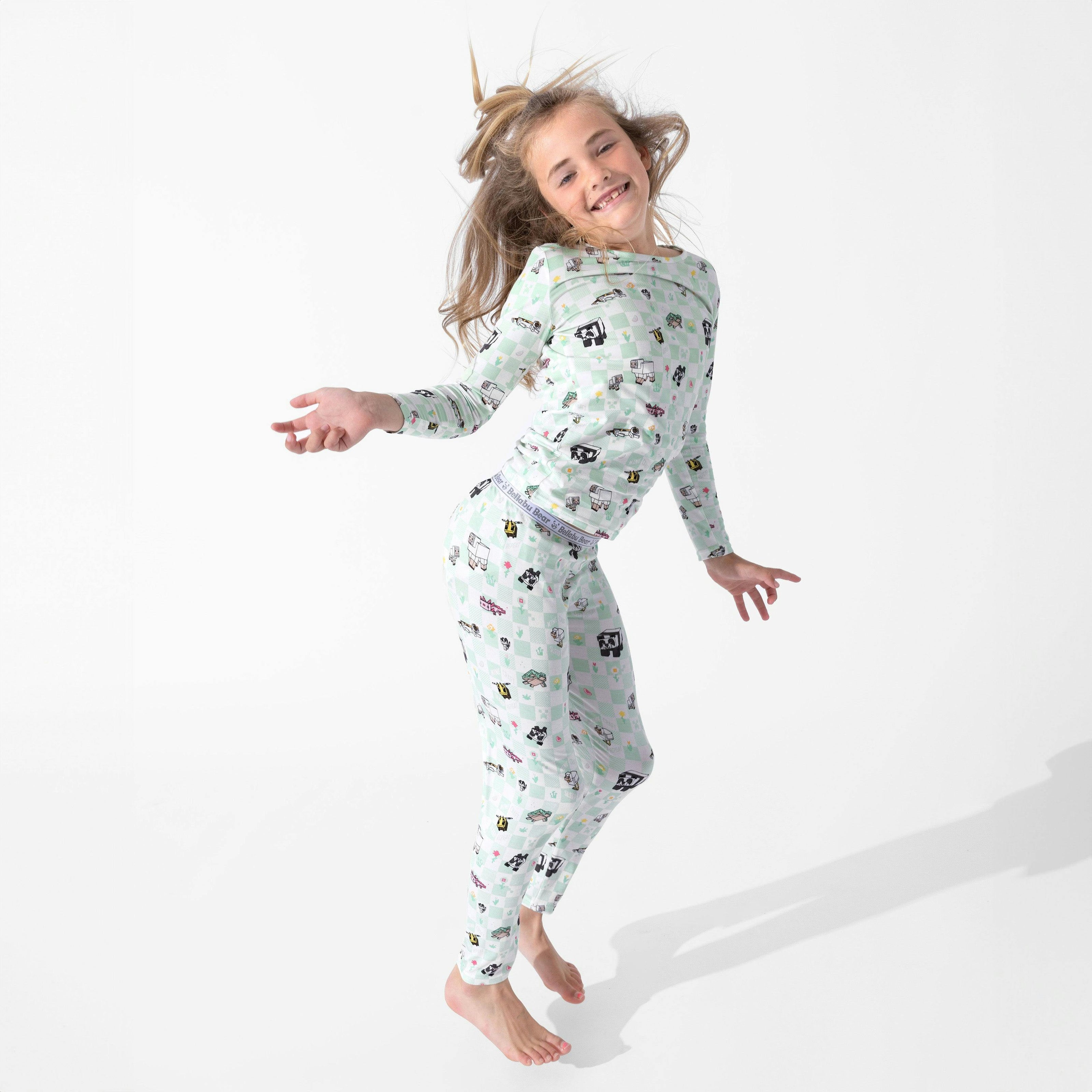 Minecraft Sleep Repeat Kids Pajamas