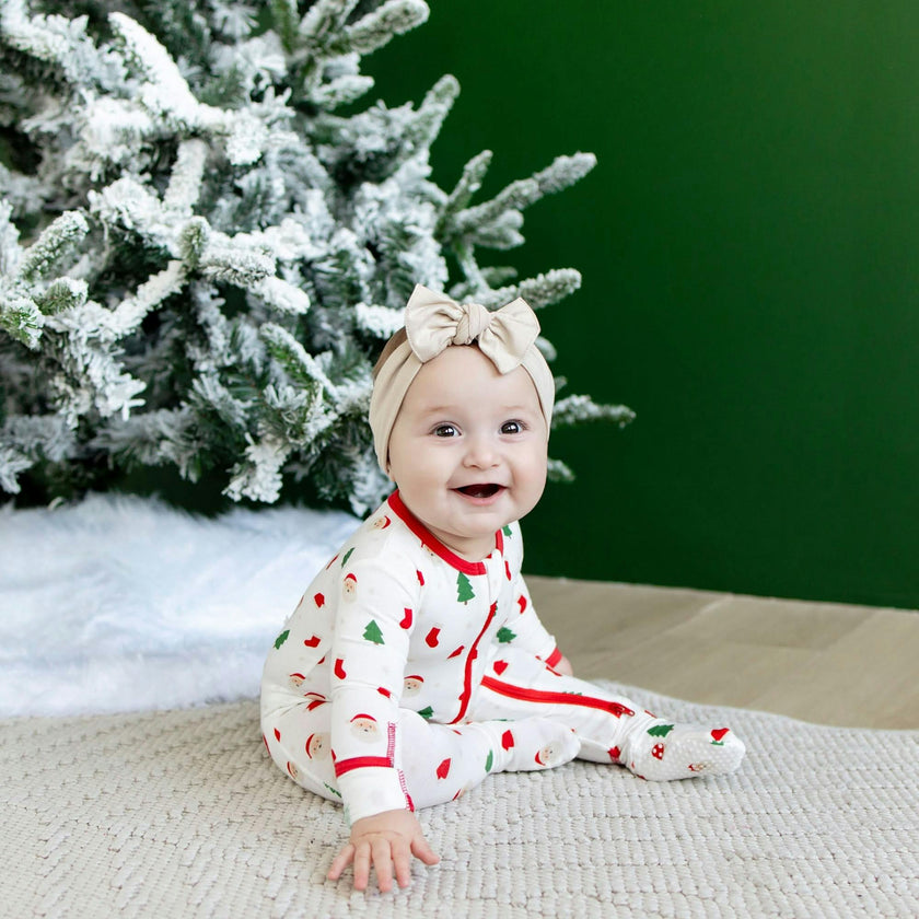 Santa Zippered Footie