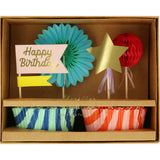 Stripe Party Cupcake Kit