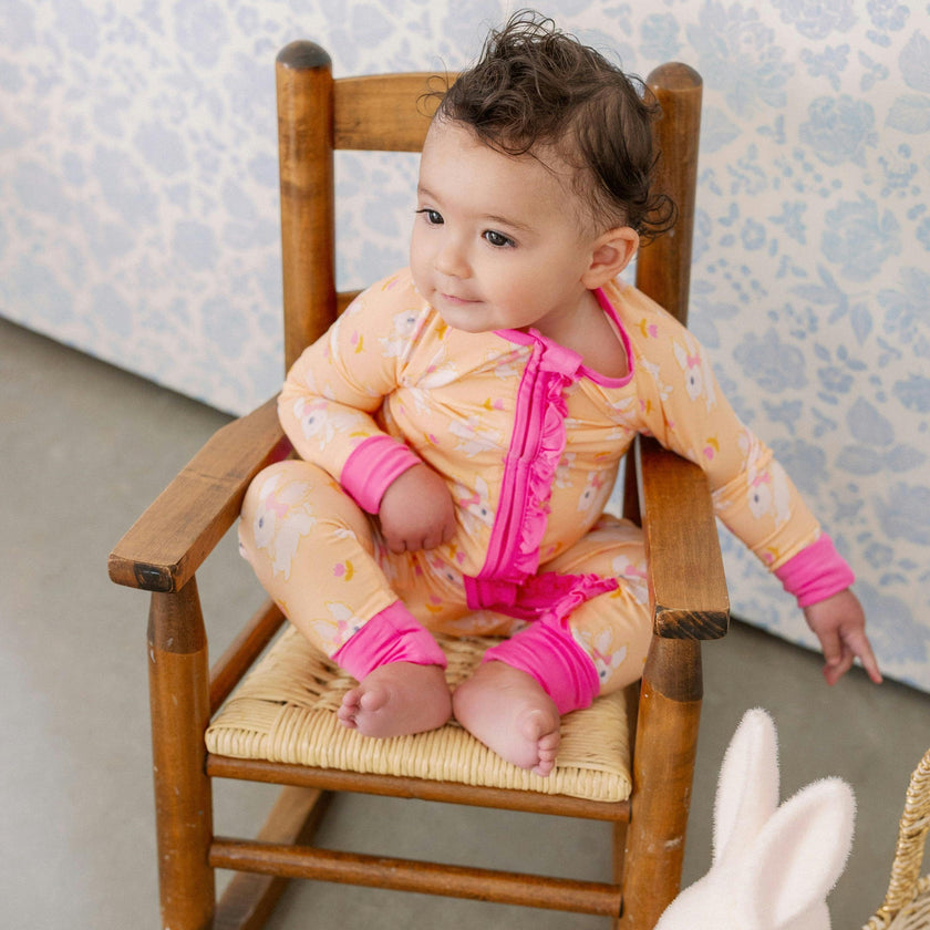 Hoppy Bamboo Ruffle Romper