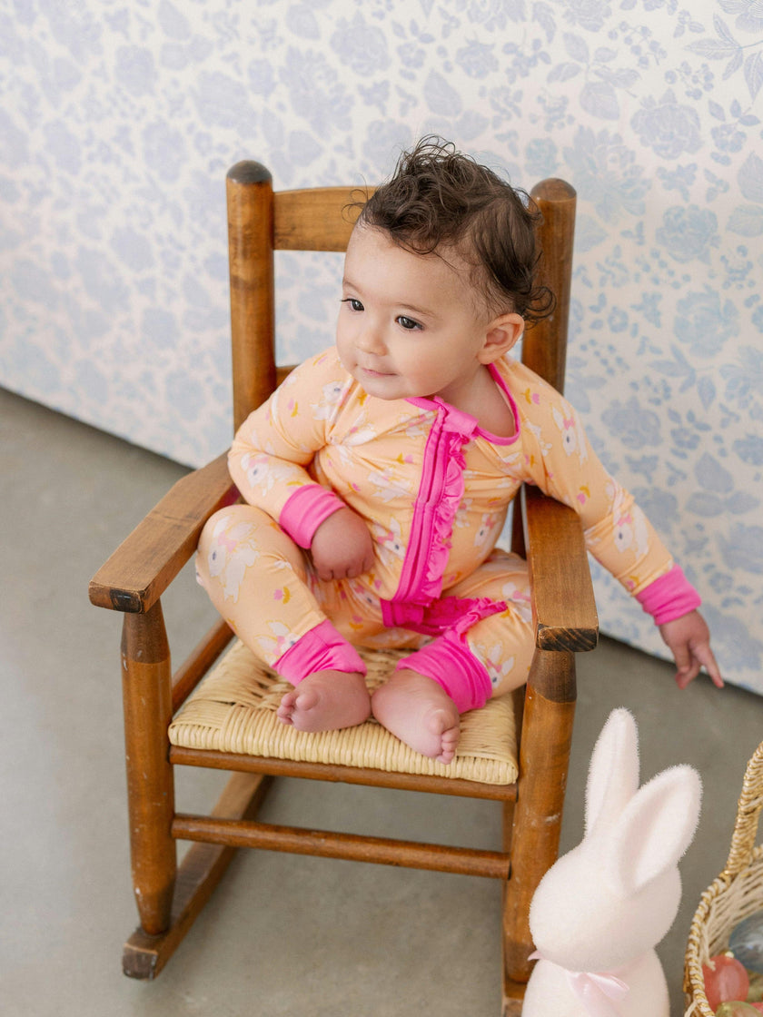 Hoppy Bamboo Ruffle Romper