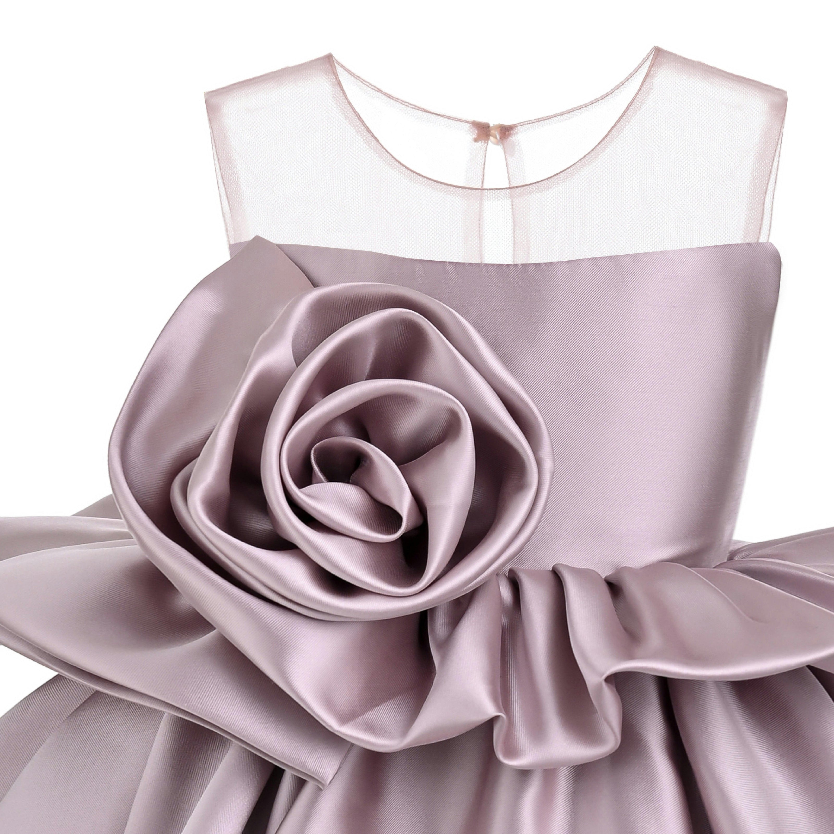 Pink Oriana Peplum Sculpted Rose Dress
