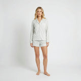 Lavender Lane Long Sleeve & Shorts Bamboo Women's Pajama Set