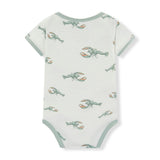 Mint Lobster Luxe Stretch Short Sleeve One Piece