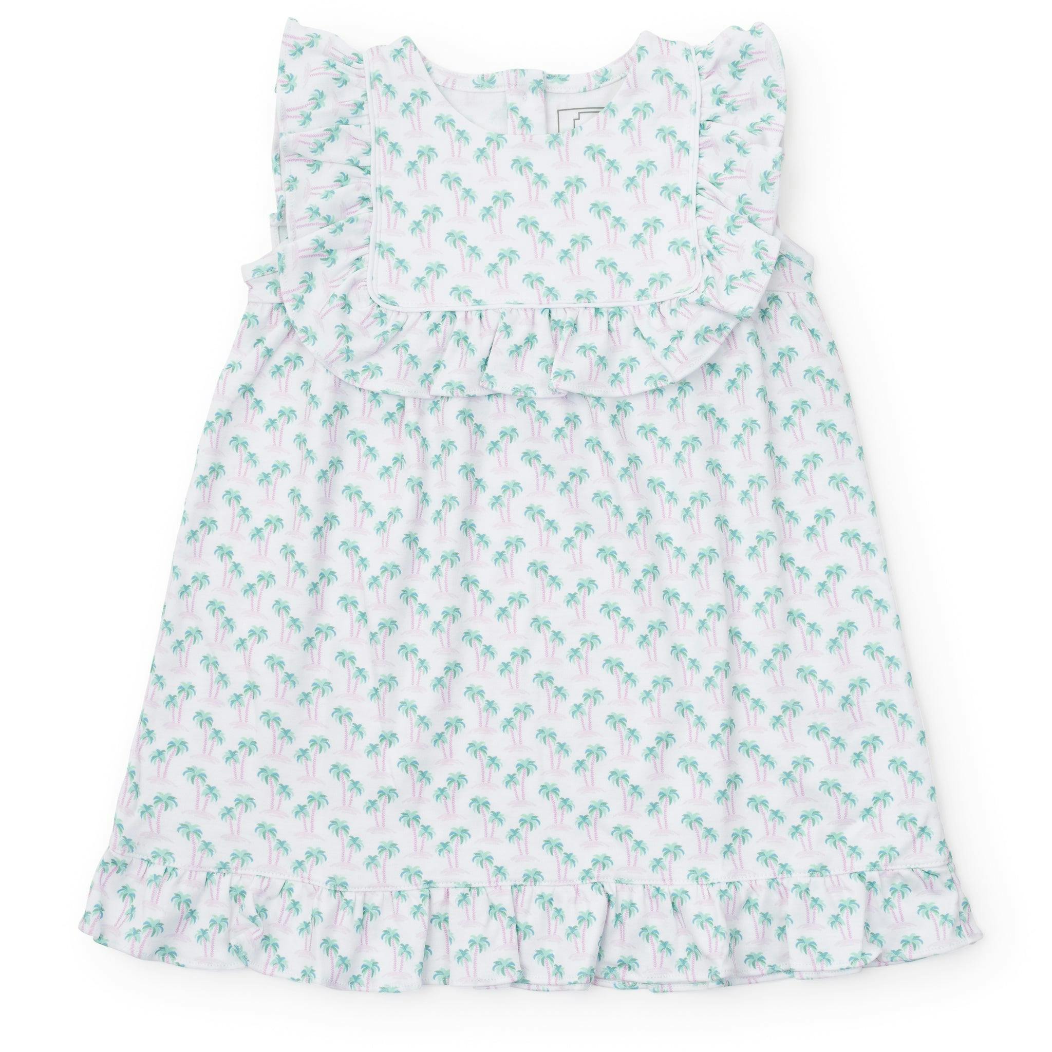Piper Girls' Dress - Palm Tree Isle Pink