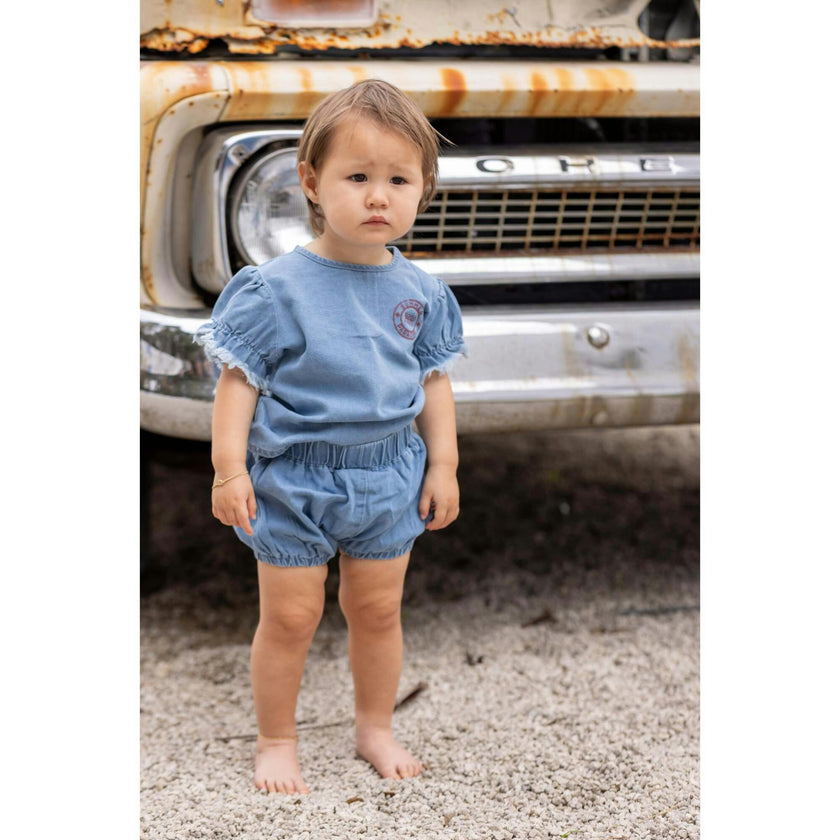 Denim Girl Set, Blue