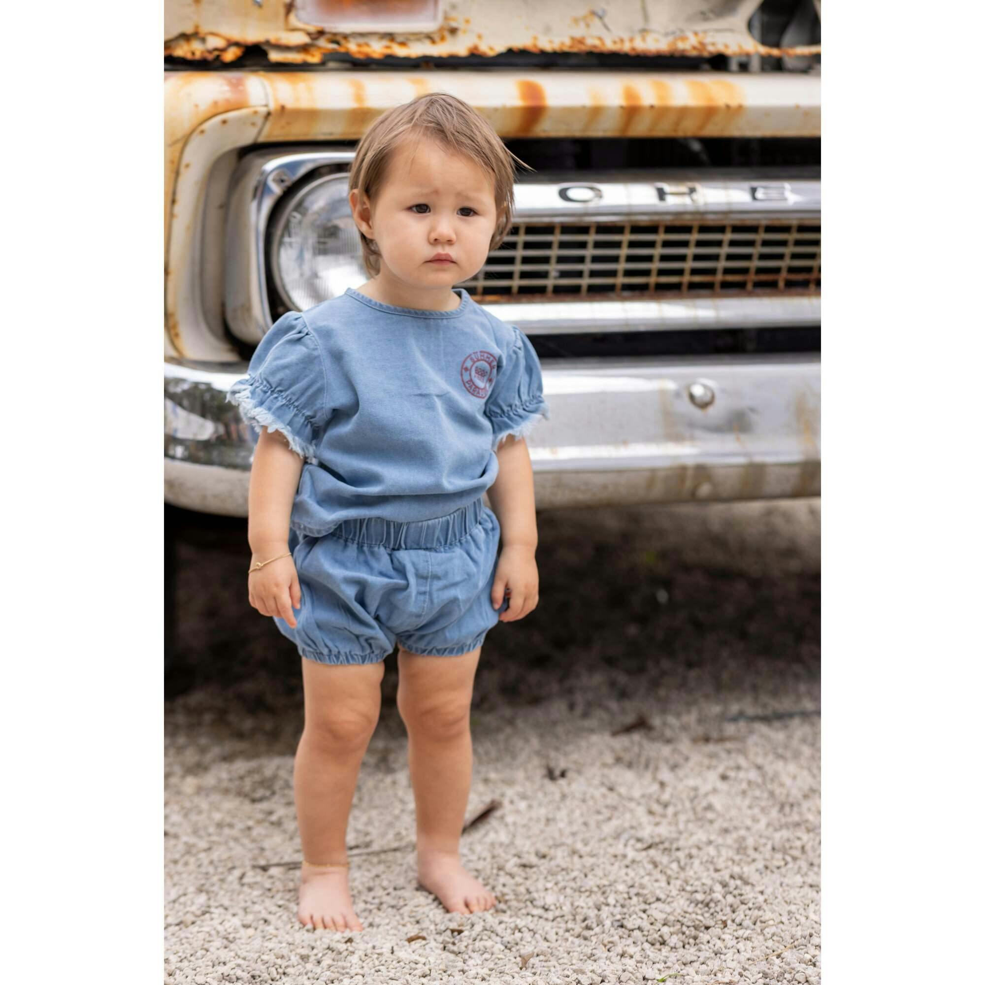 Denim Girl Set, Blue
