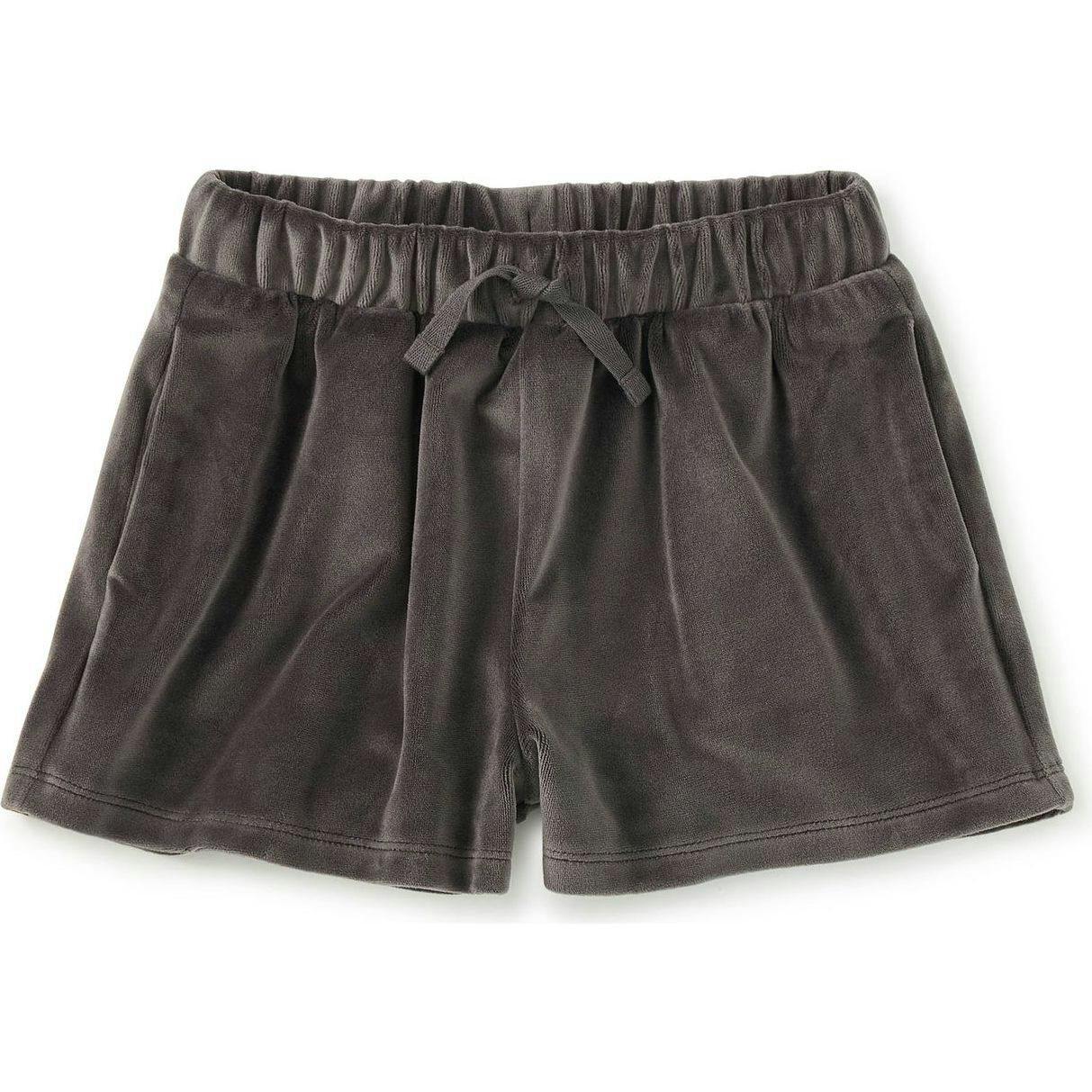Comfy Velour Shorts, Grey