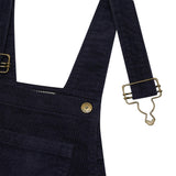 Adult Navy Chunky Cord Overalls