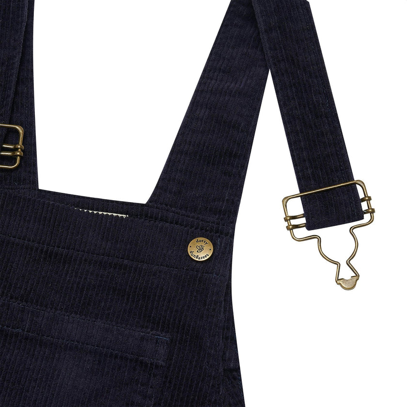 Adult Navy Chunky Cord Overalls