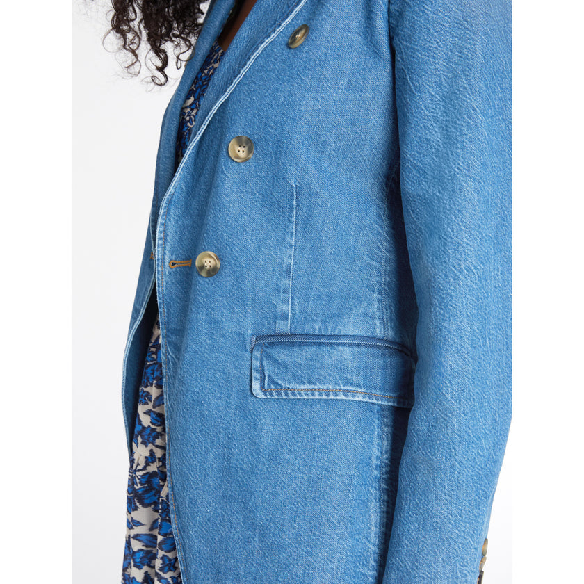 Women's Michelle Denim Blazer, Blue