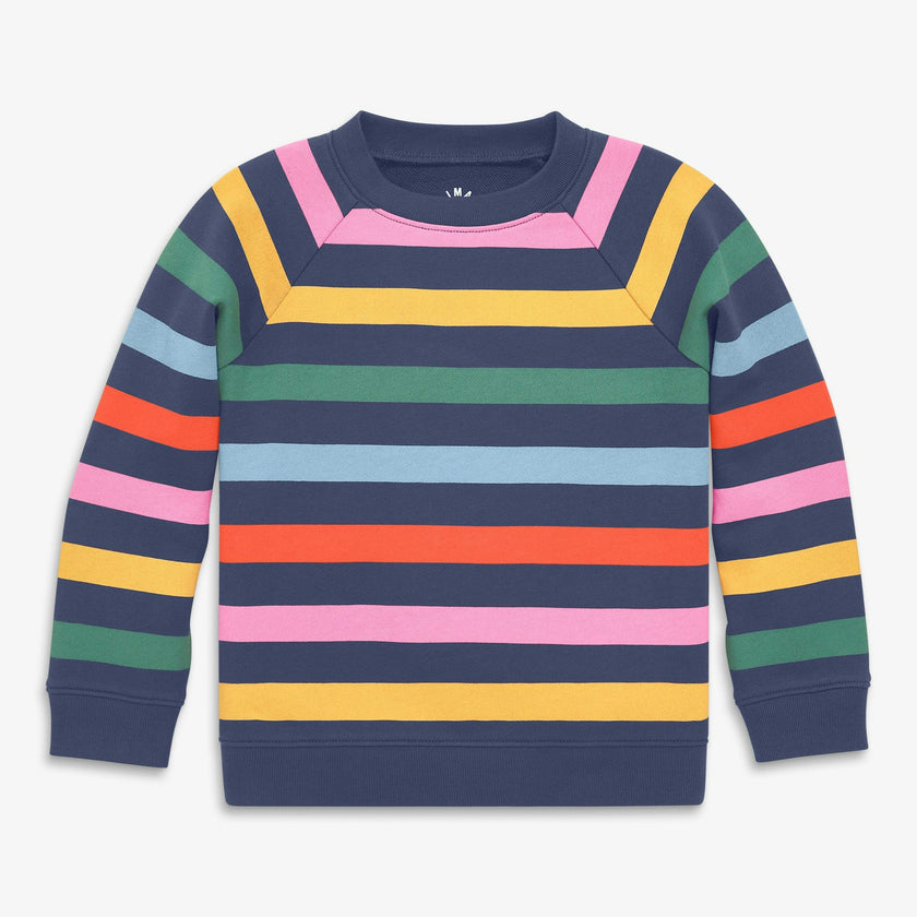 Kids sweatshirt in candy stripe