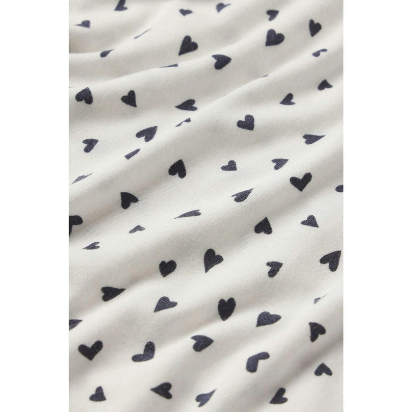 Kids Printed TENCEL™ Modal Unisex Long PJ Set, White