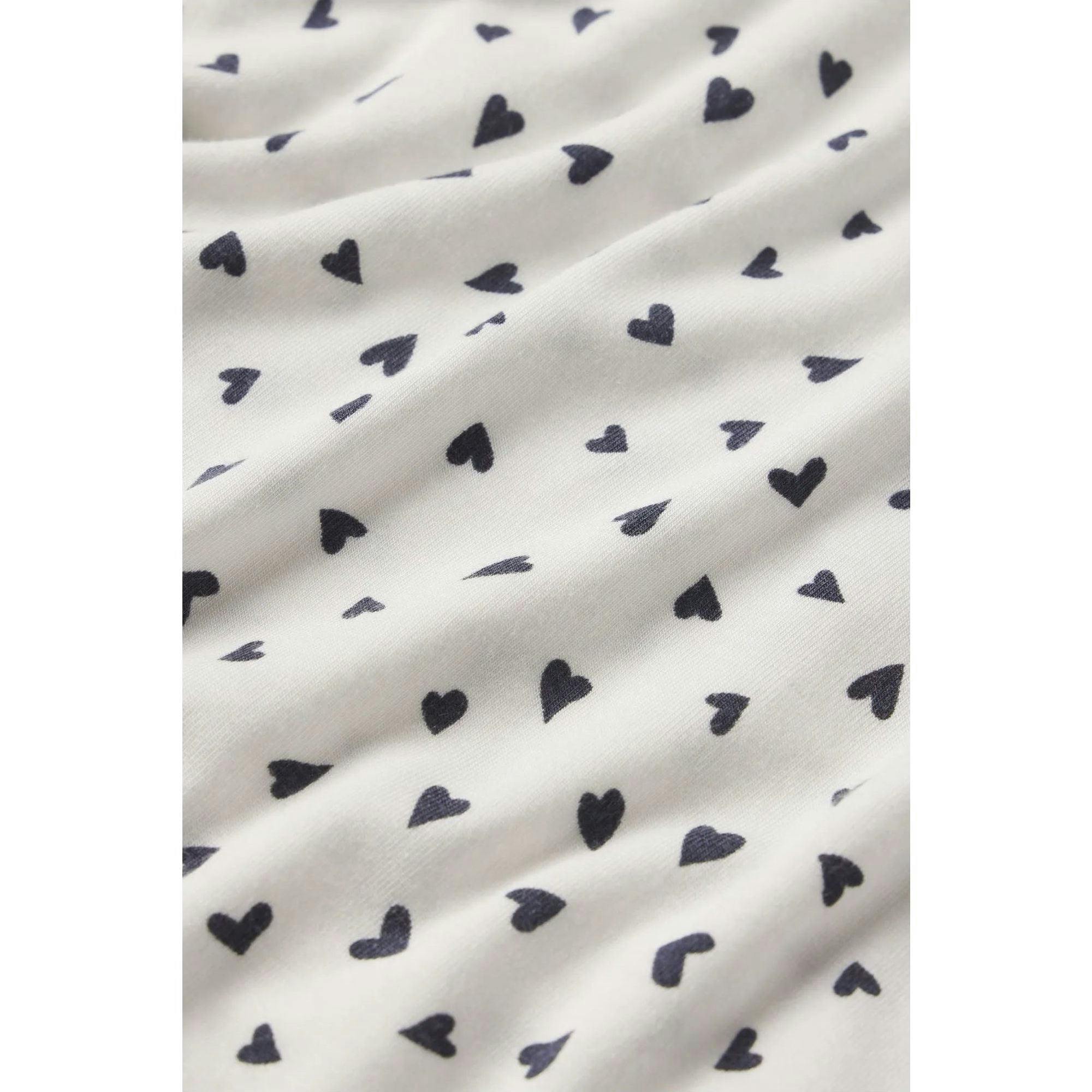 Kids Printed TENCEL™ Modal Unisex Long PJ Set, White