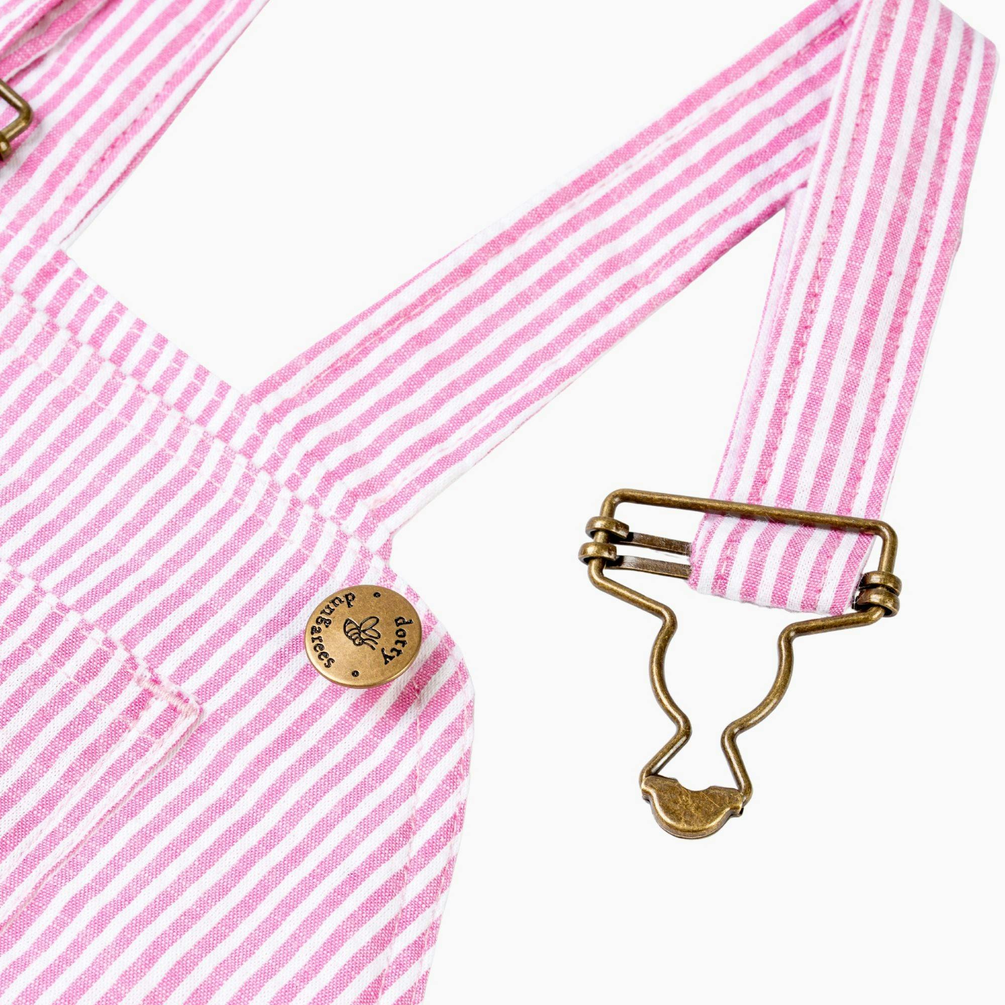 Fuchsia Seersucker Overalls