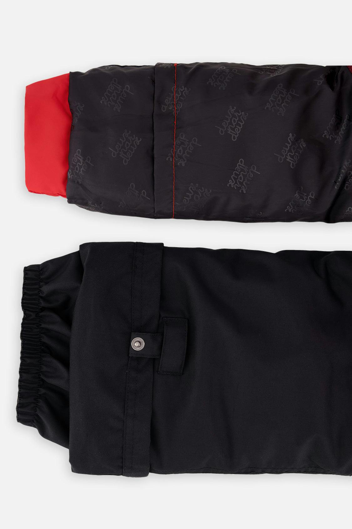 Two Piece Play Snowsuit Red With Black Pants