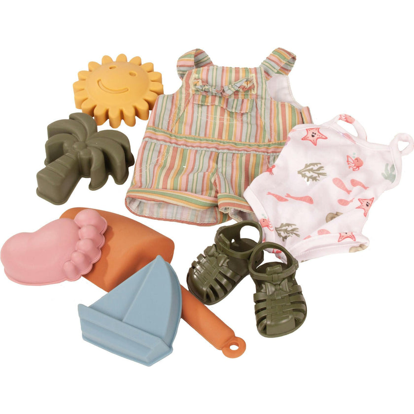 Gotz Hannah Every Season - 19.5" Posable Doll with Extra Outfits & Accessories for Every Season - Long Brown Hair to Wash & Style with Stone Grey Eyes
