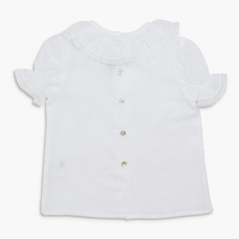 Montaigne Blouse White Voile