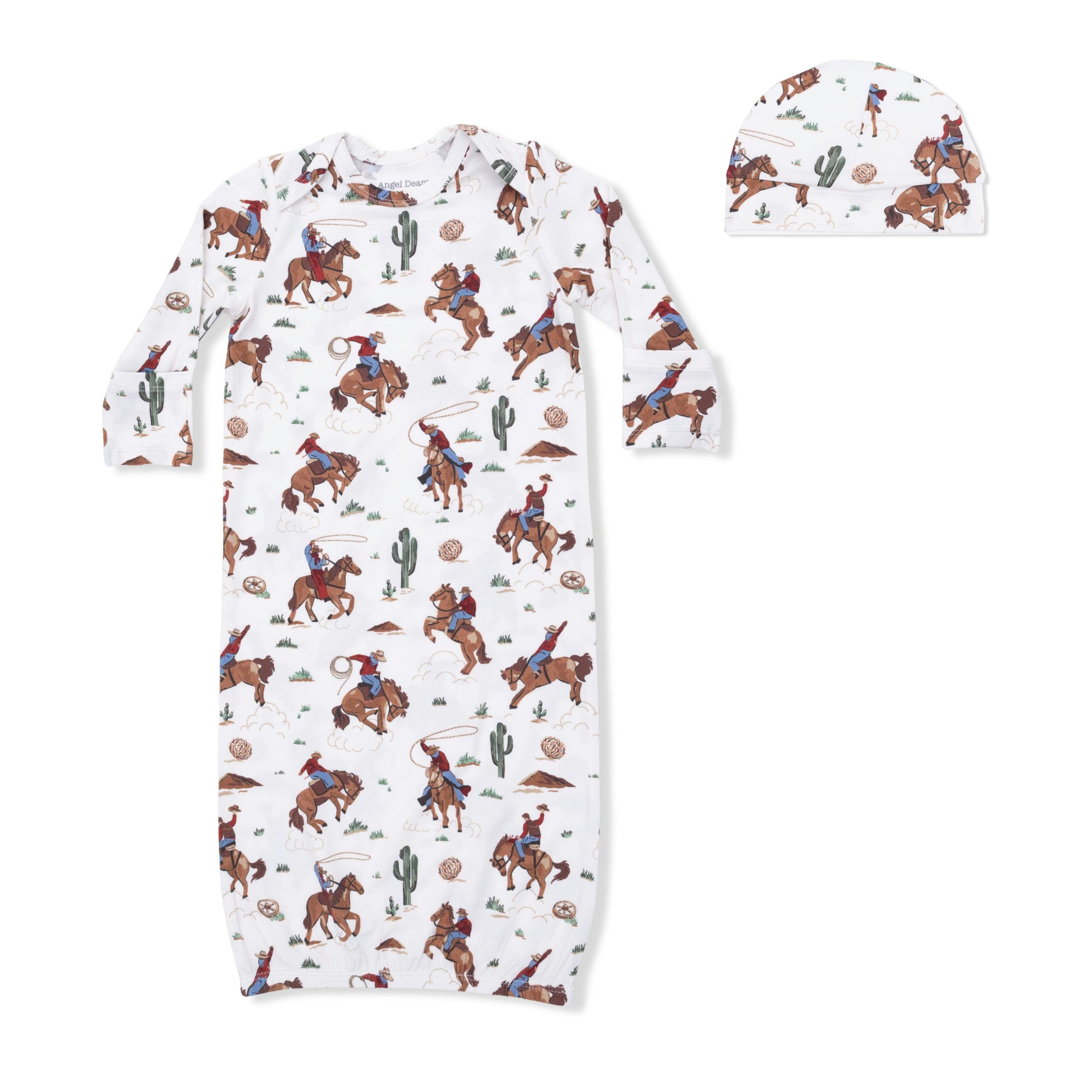 Buckaroo Western - Lap Shoulder Gown & Beanie Hat