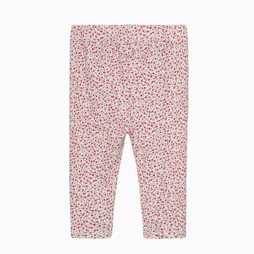 Baby Leggings in Red Cherry Floral